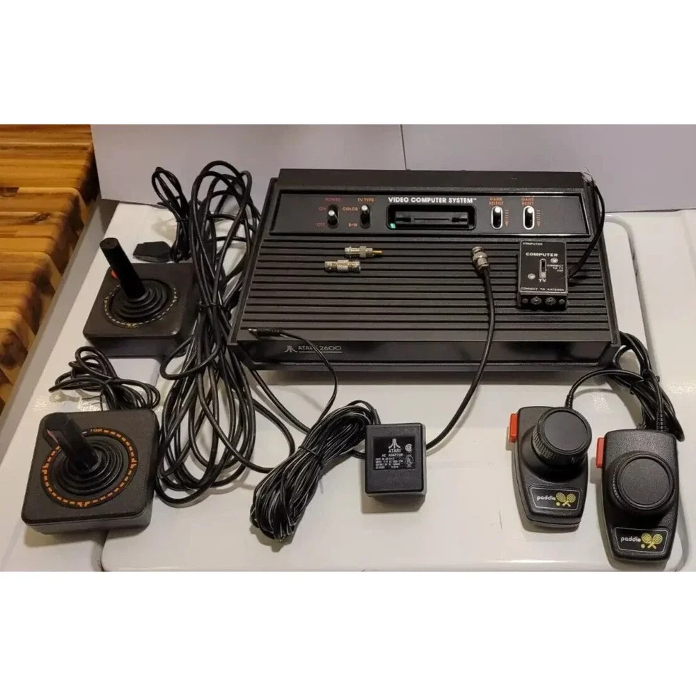 Atari 2600 CONSOLE Darth Vader Black Edition, CX2600A TESTED & Working Console